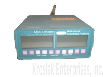 Operating Room Anesthesia Mallinckrodt 4070 Thermister Monitor