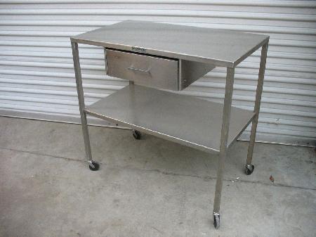 Stainless Steel  Midmark Stainless Steel Table on Wheels