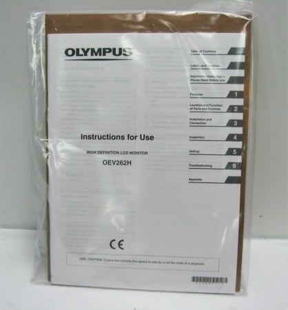 Other Equipment Miscellaneous Olympus OEV262H Instruction Manual