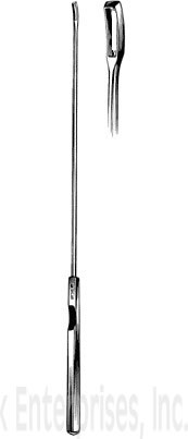 Surgical Instruments Curettes Elevators KEVORKIAN-YOUNGE Endocervical Biopsy Curette - Length: 12