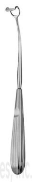 Surgical Instruments Curettes Elevators Reverse Curve Adenoid Curette - Size:2