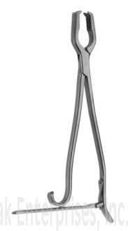 Surgical Instruments Clamps LANE Bone Holding Clamp w/ Folding Ratchet - Length:12