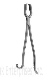 Surgical Instruments Clamps Lane Bone Holding Forceps w/o Folding Ratchet - Length:9
