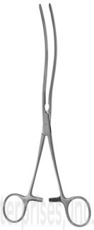 Surgical Instruments Forceps KOCHER Intestinal Forceps - Curved
