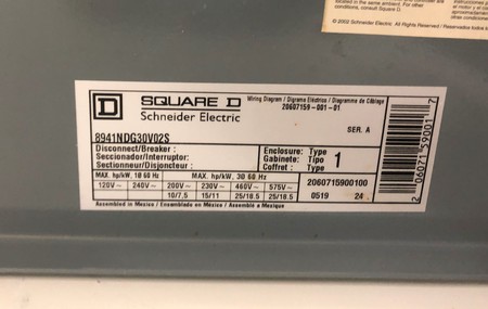 Schneider Electric, Square D, 8941NDG30V02S, Duplex Controller 45A