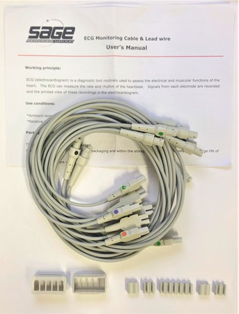 Sage, L02-B10-MSU, EKG Diagnosis Lead Wire