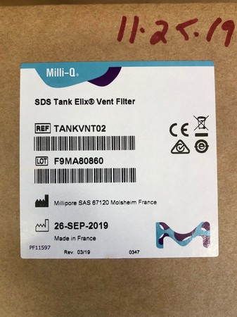Millipore SDS Tank Elix Vent Filter