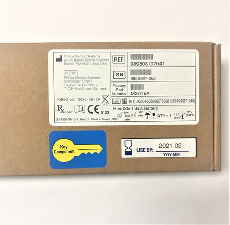 Philips, M3516A, Heartstart XL Sealed Lead Acid Battery