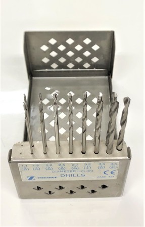 Zimmer Drill Bit Case of 15 Bits