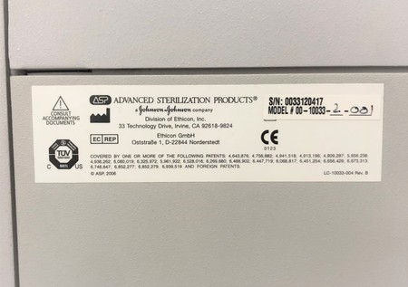 ASP Sterrad 10033 NX 3 Sterilizer