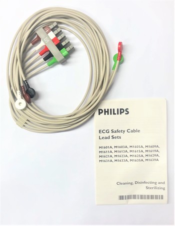 Philips, M1625A, ECG Safety Cable Lead Set