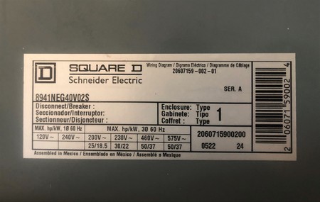Schneider Electric, Square D, 8941NEG40V02S, Controller