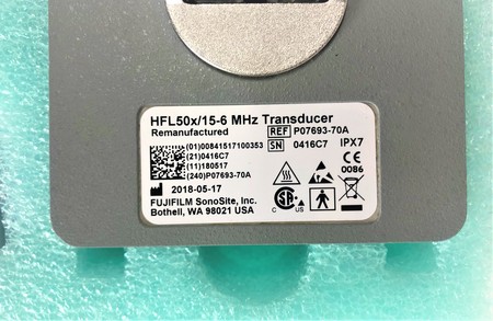 SonoSite, HFL50x/15-6 MHz, Ultrasound Transducer