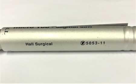 Zimmer Hall Surgical, 5053-11, Micro 100 Sagittal Saw and Hex Wrench