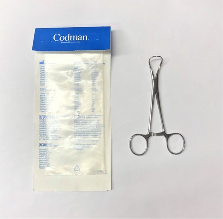Surgical Instruments Forceps Codman Classic, 39-4034, Backhaus Towel Clamp