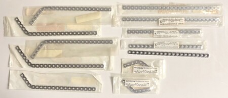 Surgical Instruments  Synthes #245 Implant Plates (Lot of 12)