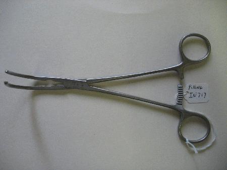 Surgical Instruments Clamps Glover Vascular Curved Clamp