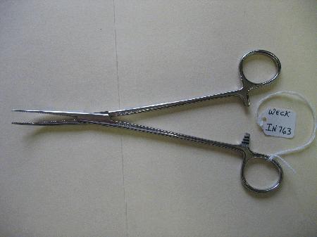 Surgical Instruments Forceps Coller Hemostatic Forceps, Curved, 7.5