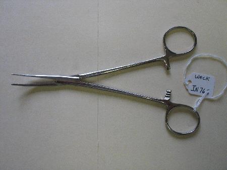 Surgical Instruments Forceps Coller Hemostatic Forceps, Curved, 6.75