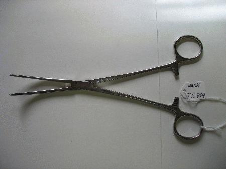 Surgical Instruments Forceps Carmalt Hemostatic Forceps, Curved, Wec-Loc