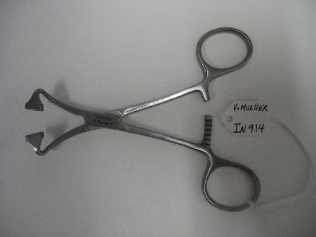 Surgical Instruments Forceps V.Mueller Non-Perforating Towel Forceps