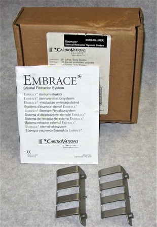 Surgical Instruments Retractors Cardiovations Embrace  DSC40L00009 Sternal Retractor System Blades