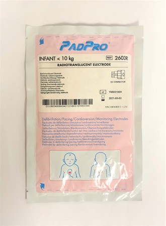 Patient Monitoring  Conmed PadPro, 2603R, Infant Radiotranslucent Electrode