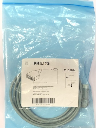 Patient Monitoring EKG Philips, M1520A, 5 Lead ECG Patient Trunk Cable
