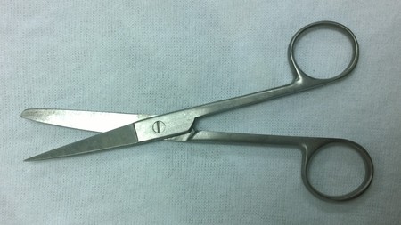 Surgical Instruments Rings Tongs Operating Scissors-Sharp/Blunt-Curved