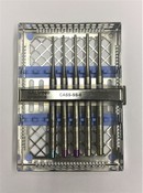  Salvin Dental Set of 5 Straight Sinus Osteotomes with Cassette